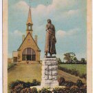 Postcard Memorial Church & Evangeline Monument Grand Pre Nova Scotia