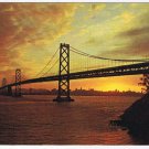 California Postcard San Francisco Oakland Bay Bridge