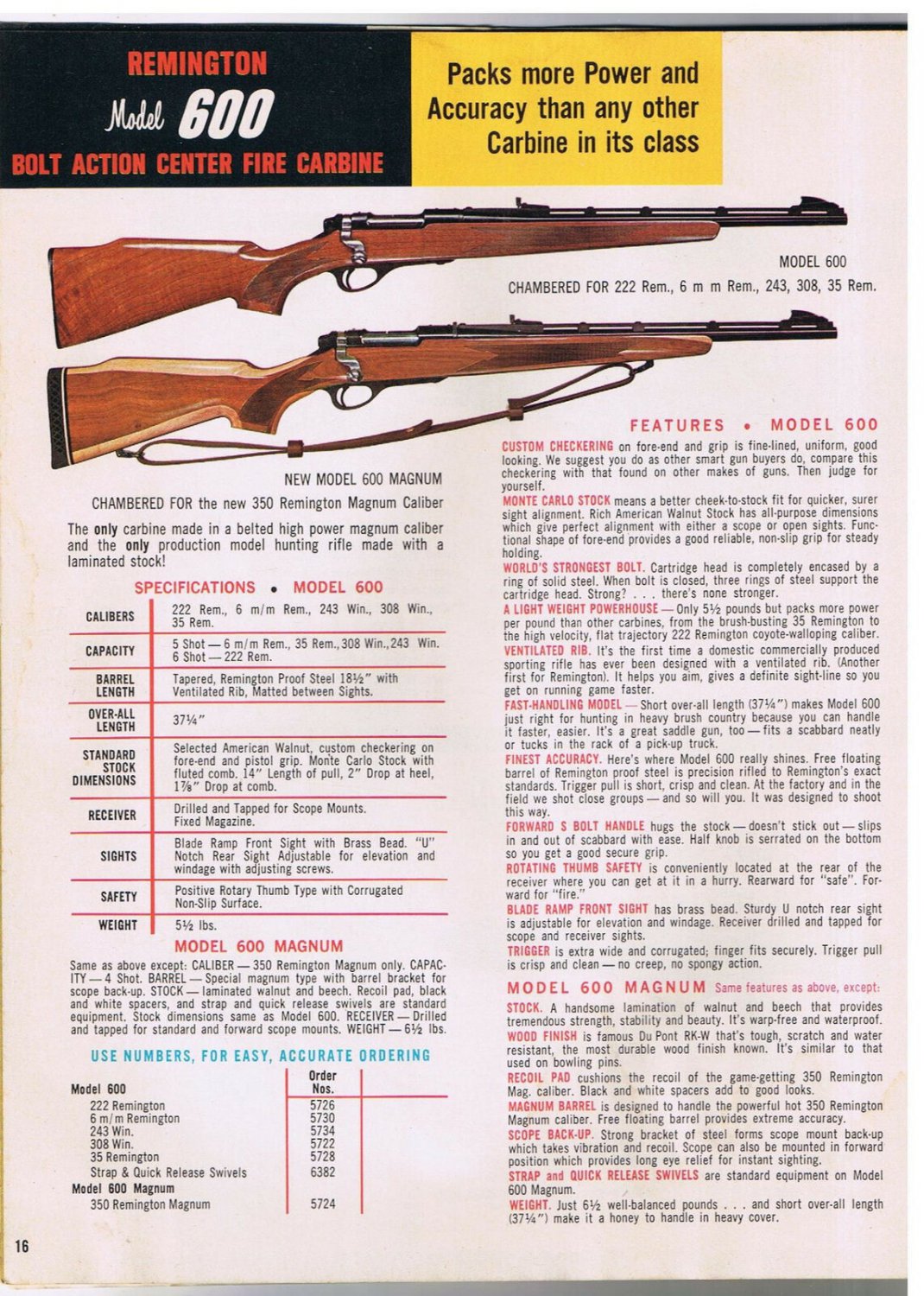 Vintage 1965 Remington Shotguns Rifles Catalog Price List