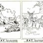 Charles Livingston Bull Drawings Coloring Book Tuberculosis Association 1930s
