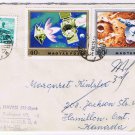 Stamps Art Hungary Envelope Budapest Utban A Mars Fele & Mars 2