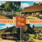 France Postcard Chaumieres Normandes Cottages Multi View