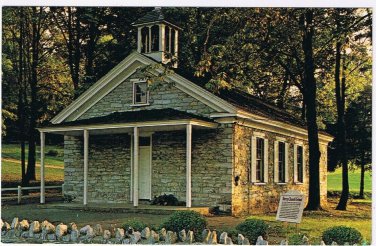 Postcard Derry Church School 1844 Chocolate Town Hershey Pennsylvania