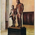 Postcard Milton Hershey Statue Chocolate Town Hershey Pennsylvania