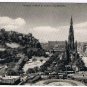 Edinburgh Scotland UK Postcard Princes Street and Castle dennis & Sons Phototone