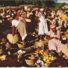 Postcard Market Scene Jamaica