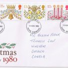 United Kingdom First Day Cover FDC Falkirk Christmas 1980