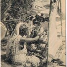 Postcard Gourbi de Kames Femmes Tissant Women Weaving