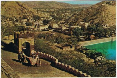 Postcard Ghati Amer Jaipur India