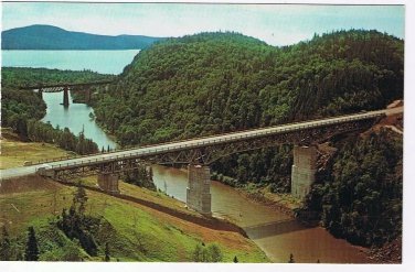 Ontario Postcard Little Pic River Bridge Lake Superior Circle Route