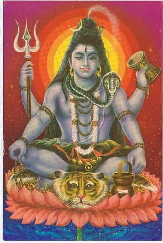 Postcard Lord Shiv India