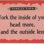Comic Postcard Timely Tips Work Inside Your Head Panama Pacific Exposition 1915