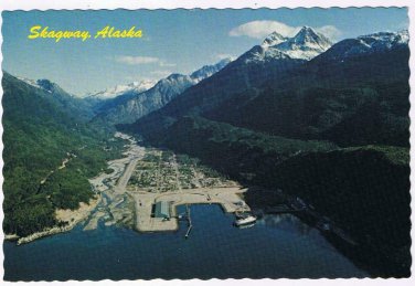 Alaska Postcard Skagway's Busy Port