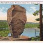 Postcard Devil's Lake Wisconsin State Park Balance Rock