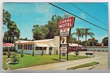 Florida Postcard Vero Beach Coral Motel