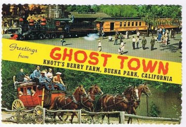 California Postcard Buena Park Knotts Berry Farm Ghost Town