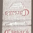 Matchbook Cover Caesars Restaurant Wind Gap Pennsylvania