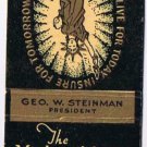 Matchbook Cover Midland Mutual Life Insurance Columbua Ohio
