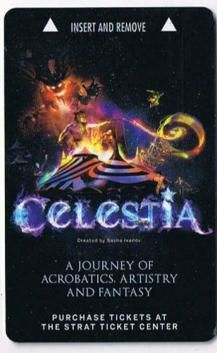 Hotel Key Card Las Vegas The Strat Celestia Acrobatic Artistry & Fantasy