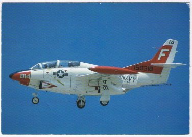 Postcard Airplane T-2C Buckeye Two Seat Trainer
