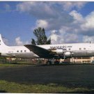 Postcard Airplane MDC Douglas DC-6BF Swingtail Trans Air Link Miami Florida 8/83