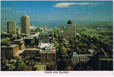 Postcard Haute Ville Upper Town Quebec City Quebec