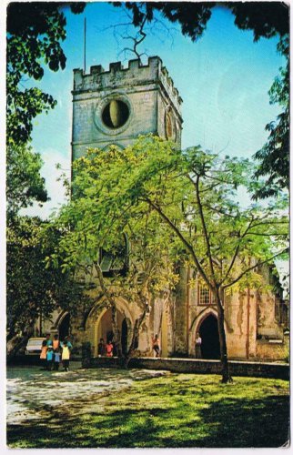 Barbados West Indies Postcard St John's Church