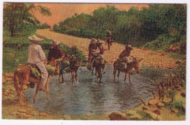 Mexico Postcard Tipos Mexicanos Mexican Type