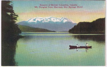 Postcard Mt Douglas From Harrison Hot Springs Hotel British Columbia