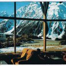 New Zealand Postcard Mt Cook & Mt Wakefield From Hermitage Lounge