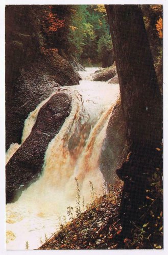 Ontario Postcard Gorge Falls On Black River Near Lake Superior