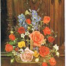 Germany Postcard Basket Of Roses