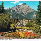 Alberta Postcard Banff Cascade Mountain From Rock Garden