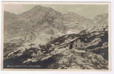 Austria Postcard Hesshutte Hochtor Alpine Club
