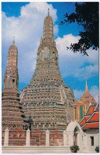 Thailand Postcard Bangkok Wat Aroon Temple of The Dawn