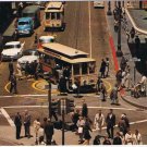 California Postcard San Francisco Powell & Market Streets Cable Car Turntable