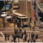 California Postcard San Francisco Powell & Market Streets Cable Car Turntable
