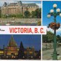 British Columbia BC Postcard Victoris Multi View Empress Hotel Parliament