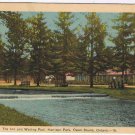 Ontario Postcard Harrison Park Inn & Wading Pool Owen Sound