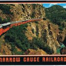 Postcard Durango & Silverton Narrow Gauge Railroad Colorado Animas Gorge