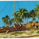 Fiji South Pacific Postcard Fijian Koro Village