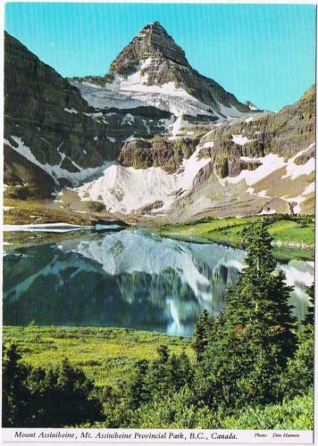 British Columbia BC Postcard Mt Assiniboine Provincial Park