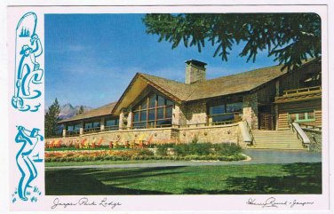 Alberta Postcard Jasper Park Lodge CNR Hotel Canadian Rockies Lake Beauvert