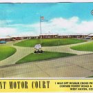 Postcard Tremont Motor Court West Haven Connecticut