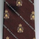 Royal Canadian Legion Necktie Brown Gold Watson