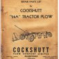 Cockshutt 24A Tractor Plow Repair Parts List 29 Pages