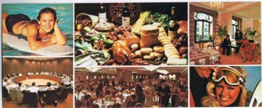 Orlando Florida Postcard Sheraton Hotels Multi View 3 1/2 x 8 Oversize