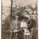 RPPC Postcard Group of Men With Child Early 20th Century Dated 1913