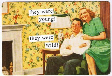 Anne Taintor Comic Postcard They Were Young They Were Wild