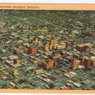 Arizona Postcard Phoeniz Downtown Aerial View